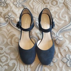 Pelle Moda Pierce Suede Heels in Midnight Blue